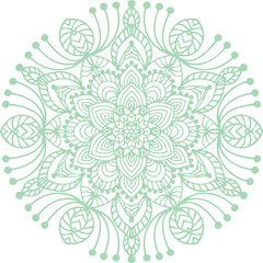 Beautiful flower art and mandala vector design