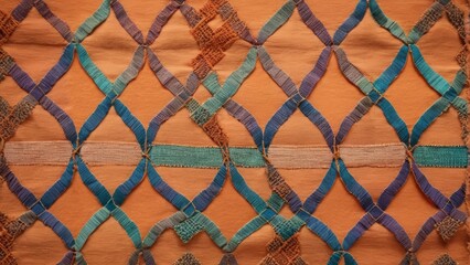 Naklejka premium bright pattern on fabric