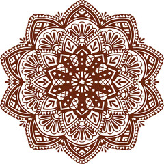 Beautiful flower art and mandala vector design