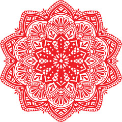 Beautiful flower art and mandala vector design