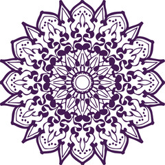 Beautiful flower art and mandala vector design