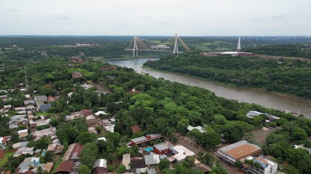 Tres Fronteras across river from Argentina into Paraguay and Brazil
