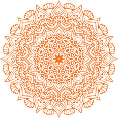 Beautiful flower art and mandala vector design