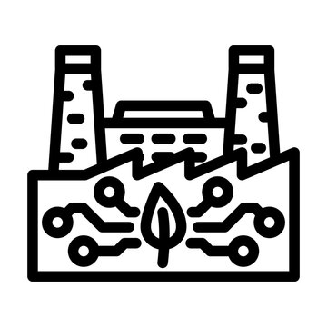 recommend clip art: sustainable manufacturing industry 4 line icon vector. sustainable manufacturing industry 4 sign. isolated contour symbol black illustration