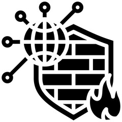 Network Firewall Icon
