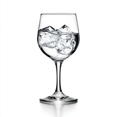 water glass isolated on white background