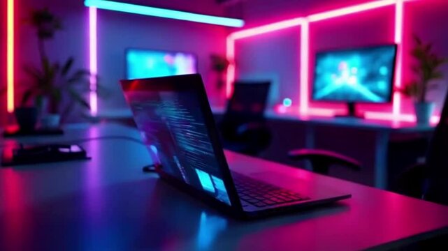 modern minimalist office 4k video footage