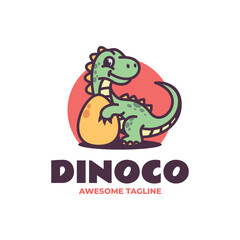 Dinoco Simple Mascot Logo