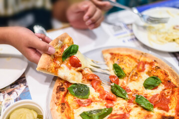 Authentic Italian Dining Experience with Classic Margherita Pizza