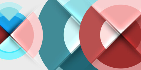 Obraz premium Target circle geometric abstract shapes. Vector Illustration For Wallpaper, Banner, Background, Card, Book Illustration, landing page