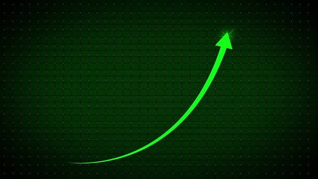 Rising arrow transparent channel. business growth arrow and graph chart, Business line arrow. glowing arrow , down to up arrow.