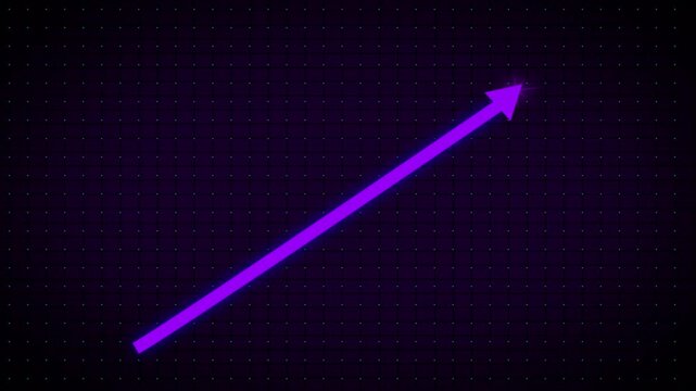 Rising arrow transparent channel. business growth arrow and graph chart, Business line arrow. glowing arrow , down to up arrow.