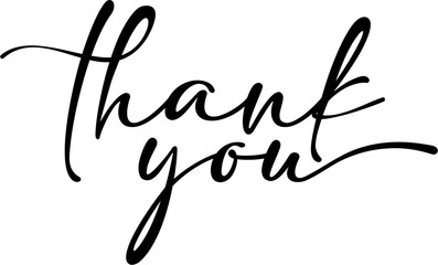 Thank you handwritten script ...