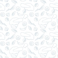 seamless pattern with vegetable