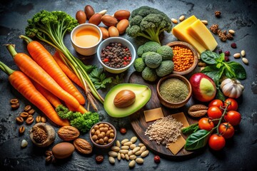 Capture the city's grit alongside nutritious goodness: a high Vitamin A diet in focus.