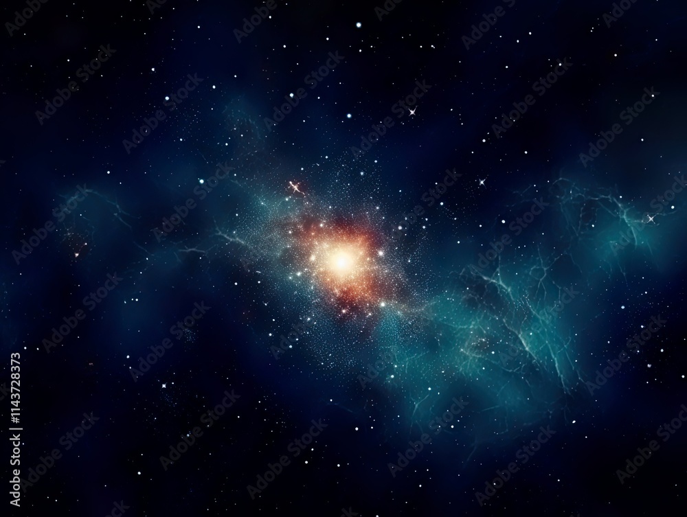 Wall mural galaxy and universe light. galaxies sky in space planets and stars beauty of space exploration