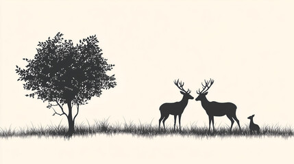 deer in the forest