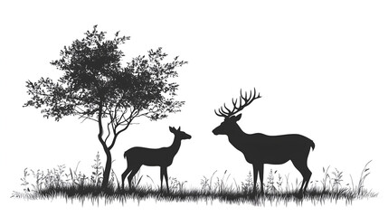 deer in the forest