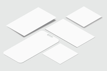 Social media post and stories interface mockup. Social media mobile app page template design for user carousel post feed. Vector illustration design user interface empty template on social network
