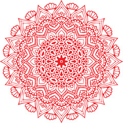Beautiful flower art and mandala vector design