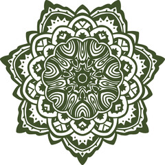 Beautiful flower art and mandala vector design