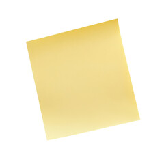 Yellow Sticky Note for Reminders and Organization on transparent background