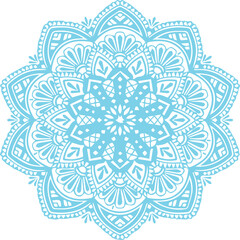 Beautiful flower art and mandala vector design