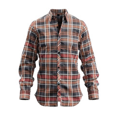 Mens Long Sleeve Plaid Flannel Shirt Casual Button Down Checkered Shirt