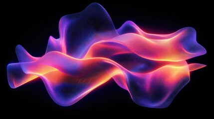 Obraz premium Abstract Wave of Colored Lights