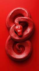 Obraz premium Happy Chinese New Year 2025,Year of the snake zodiac sign,Snake illustration and design,Asian elements gold paper cut style,Lunar new year concept,New Year card 2025.