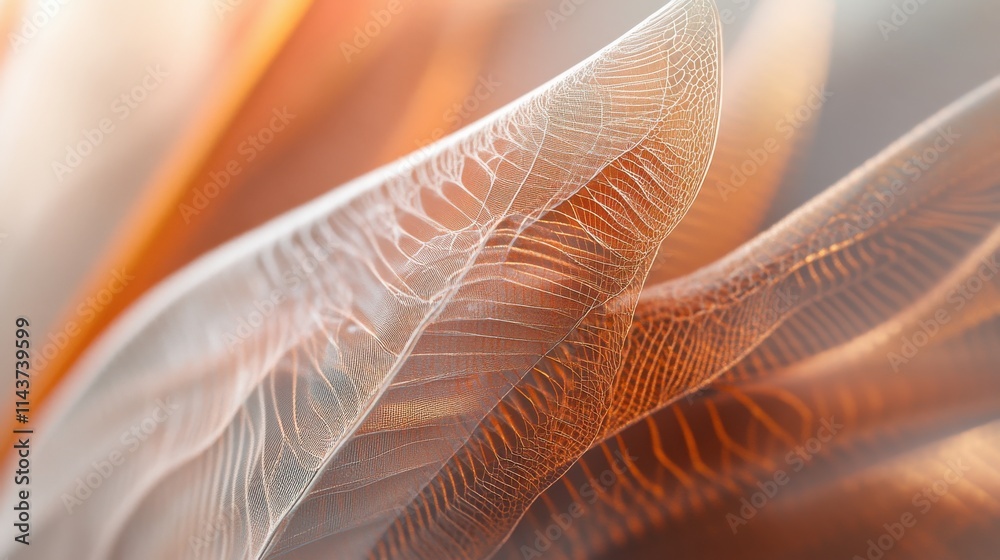 Aufkleber Intricate geometric patterns create a mesmerizing display of texture and color in a macro close-up