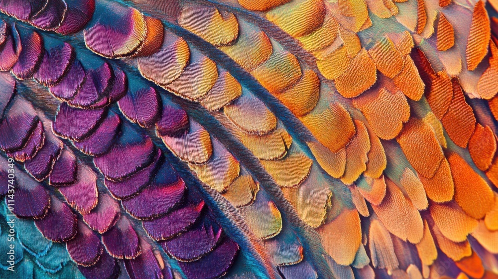 Poster vibrant patterns of a butterfly wing showcasing intricate colors and textures in nature