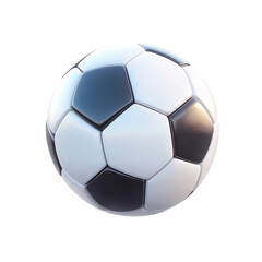 3D Soccer Ball Icon Perfect for Sports Graphics and Event Promotions and Transparent background.