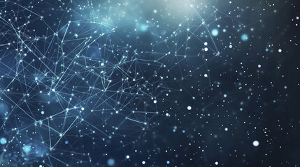 Abstract background of financial technology innovation with connections