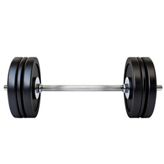 High-Quality Barbell Weight Isolated on a White Background for Fitness and Gym Promotions and Transparent background.