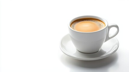Naklejka premium Espresso cup on white isolated background