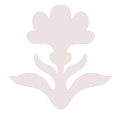 Obraz premium 花や植物の紋章のようなアイコン