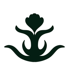 花や植物の紋章のようなアイコン