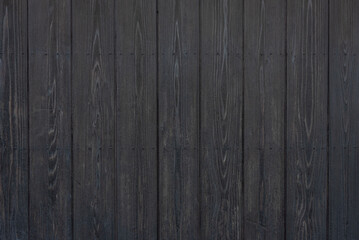 Wood wall for seamless dark wood black wooden lumber background and texture.