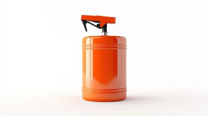Oil dispenser on white isolated background