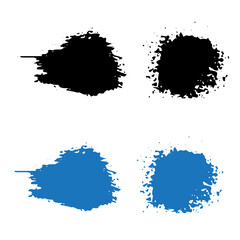 Collection of hand drawn colorful grunge brushes Vector art Grunge Brushes Dirty Artistic Design set.	