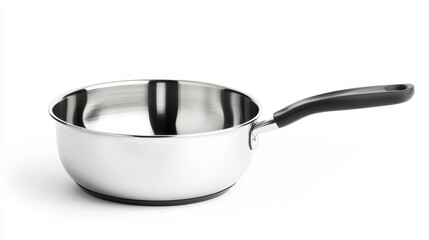 Saucepan on white isolated background