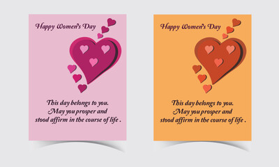 Greeting Card design template.