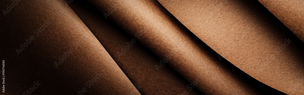 Poster rich dark brown paper texture with visible folds showcasing natural elegance and warmth in a crafted