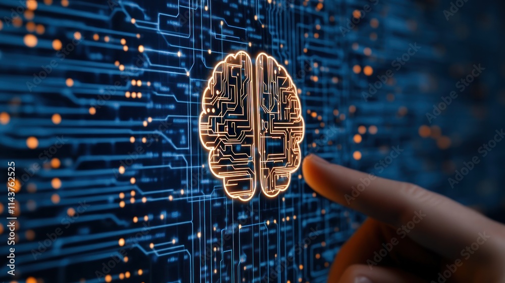 Poster Innovative technology event neural network discussion virtual environment insightful concepts