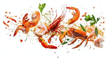 Exquisite seafood platter coastal beach food photography vibrant colors aerial view culinary art