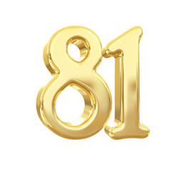 Gold Number 81