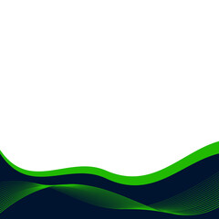 Modern Curve with Line Wave Footer