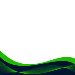 Modern Curve with Line Wave Footer