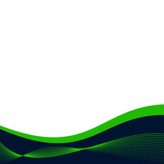 Modern Curve with Line Wave Footer